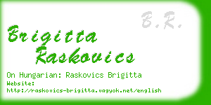 brigitta raskovics business card